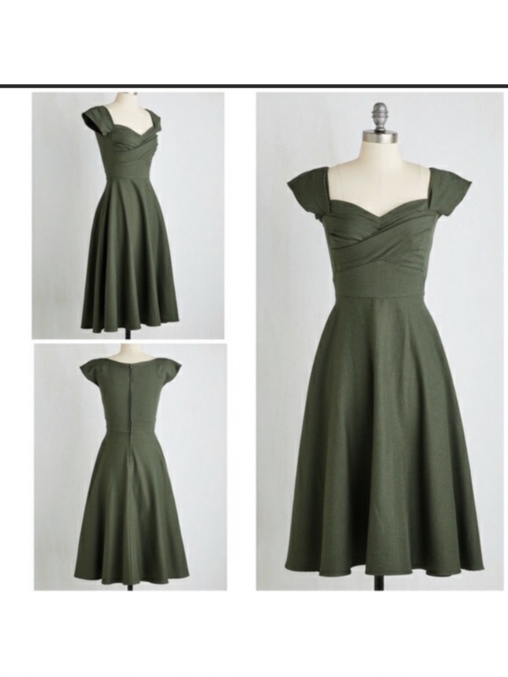 ModCloth Pine All Mine Vintage Inspired MIDI Dress